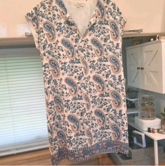 Madewell Silk Paisley Dress Small - Picture 4 of 9